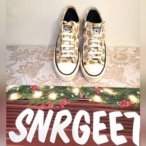 CONVERSE ALL STARS LIFT PEACE YIN YANG FLOWER SMILEY PLATFORM CONS WM6.5/MN 4.5